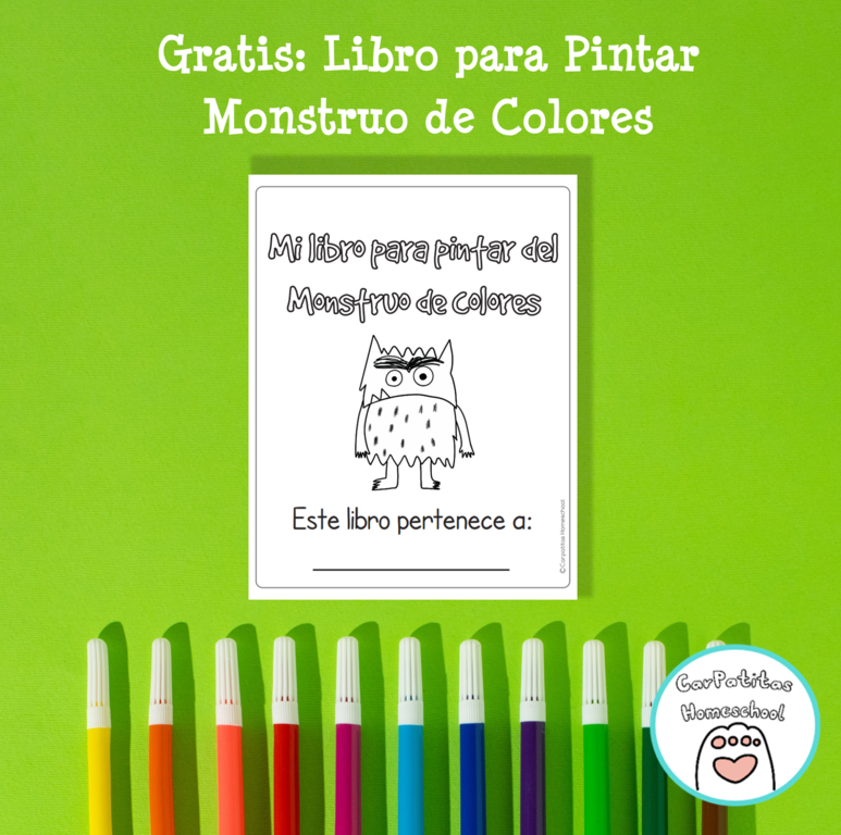 Libro Para Colorear El Monstruo De Colores Profesocial 5600